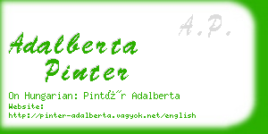 adalberta pinter business card